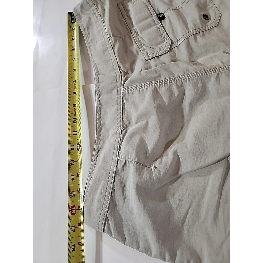 Vintage Abercrombie & Fitch Men's 34 Beige Nylon Board Shorts - Picture 10 of 11